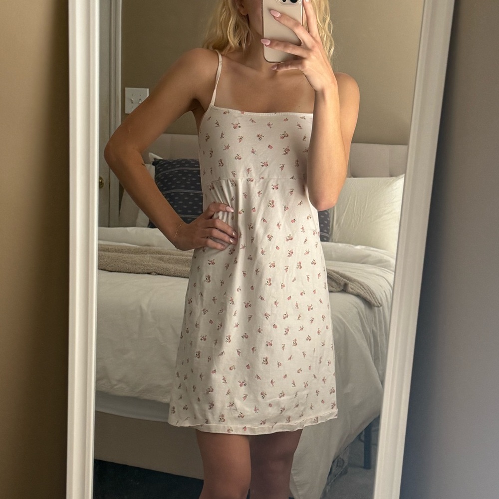 H&M Floral Spaghetti Strap Dress